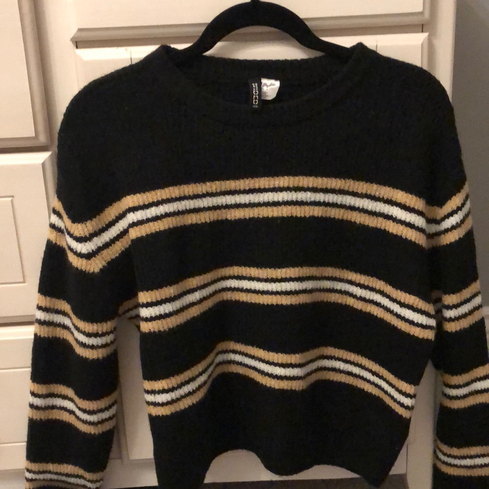 H&M Brown Striped Sweater